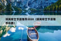 搞笑综艺节目推荐2020（搞笑综艺节目推荐白鹿）