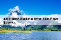 小熊的冒险之旅故事内容是什么（小熊历险故事300字）