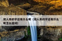 双人旁的字还有什么呢（双人旁的字还有什么呢怎么组词）