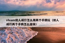 steam双人成行怎么用两个手柄玩（双人成行两个手柄怎么连接）