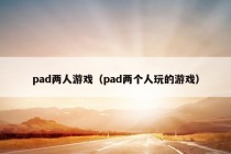 pad两人游戏（pad两个人玩的游戏）