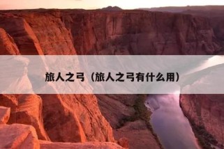 旅人之弓（旅人之弓有什么用）