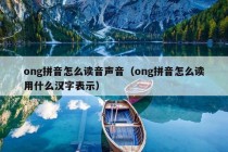 ong拼音怎么读音声音（ong拼音怎么读用什么汉字表示）