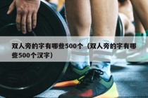 双人旁的字有哪些500个（双人旁的字有哪些500个汉字）