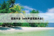 奖励大全（wlk声望奖励大全）