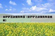 金铲铲之战强势阵容（金铲铲之战强势阵容图解）