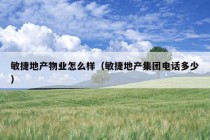 敏捷地产物业怎么样（敏捷地产集团电话多少）