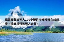 搞笑视频笑死人100个短片哔哩哔哩在线观看（搞笑视频笑死人合集）