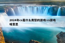 2024年cs是什么类型的游戏:cs游戏啥意思