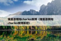 搜狐张朝阳charles微博（搜狐张朝阳charles微博新冠）