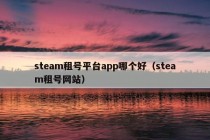 steam租号平台app哪个好（steam租号网站）