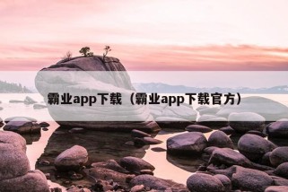 霸业app下载（霸业app下载官方）