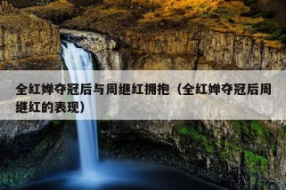 全红婵夺冠后与周继红拥抱（全红婵夺冠后周继红的表现）