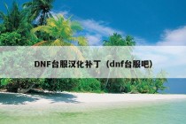 DNF台服汉化补丁（dnf台服吧）